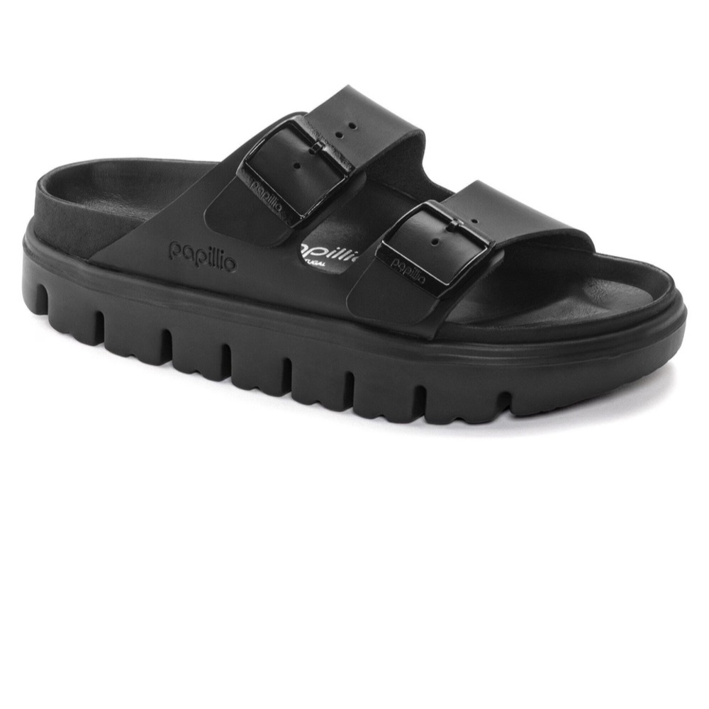 Birkenstock Papillio Arizona platform chunky Leather exquisite sz 9